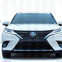 Voiture propre et brillante, vue de face